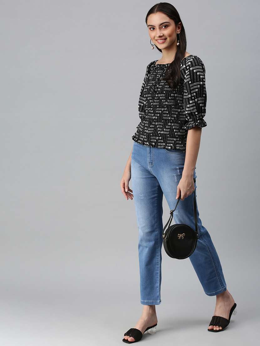 women's crop square neck top - 18310517 -  Standard Image - 3