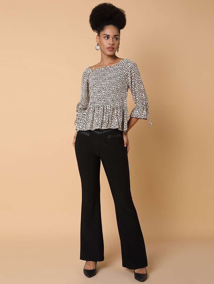 women's peplum square neck top - 18310519 - Standard Image - 5