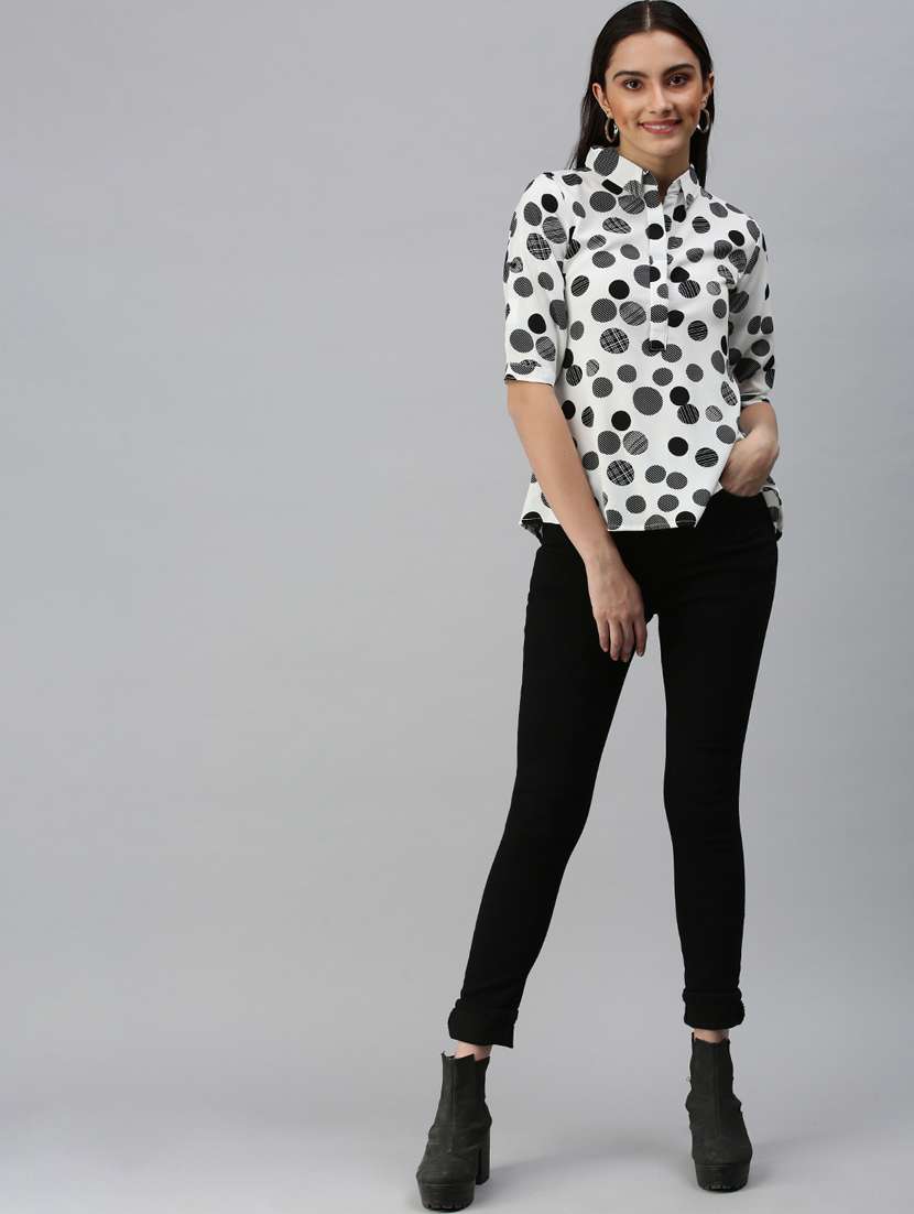 women's a line collared top - 18310522 -  Standard Image - 3