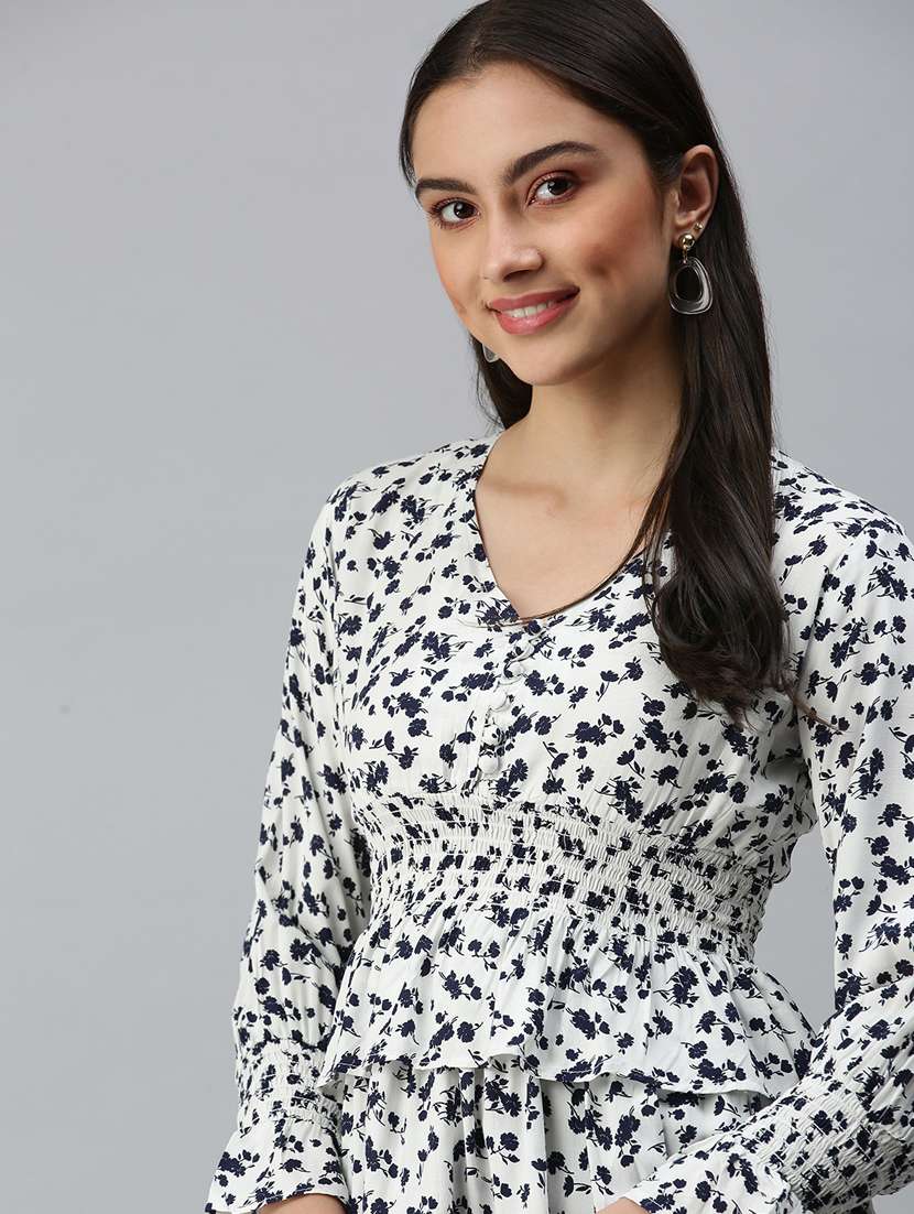 women's layered v neck top - 18310535 -  Standard Image - 3