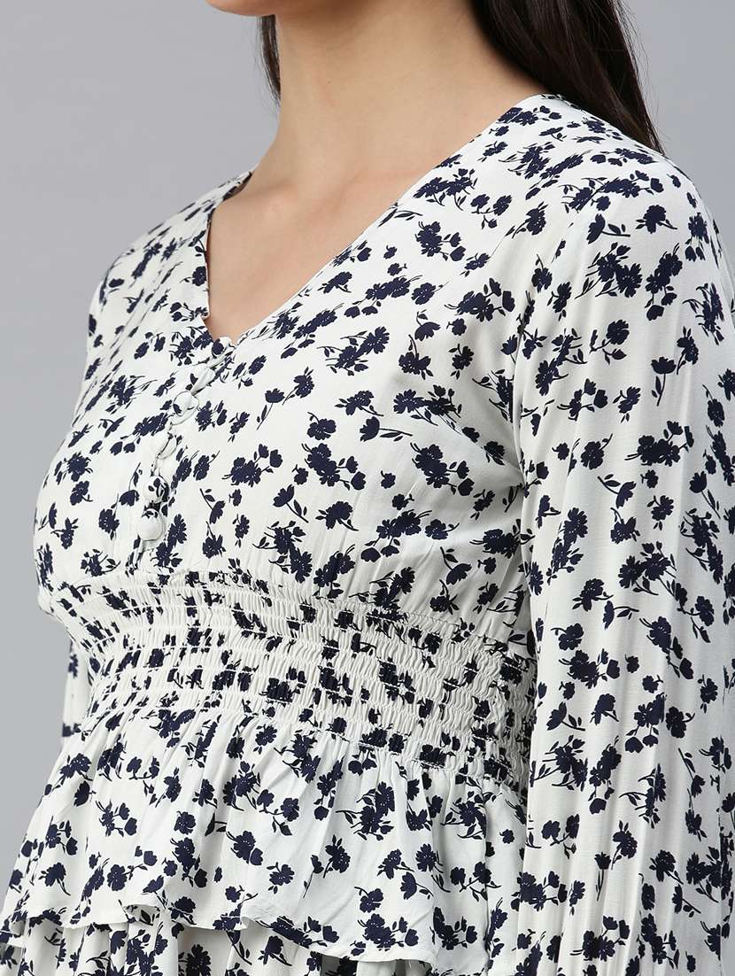 women's layered v neck top - 18310535 -  Standard Image - 5