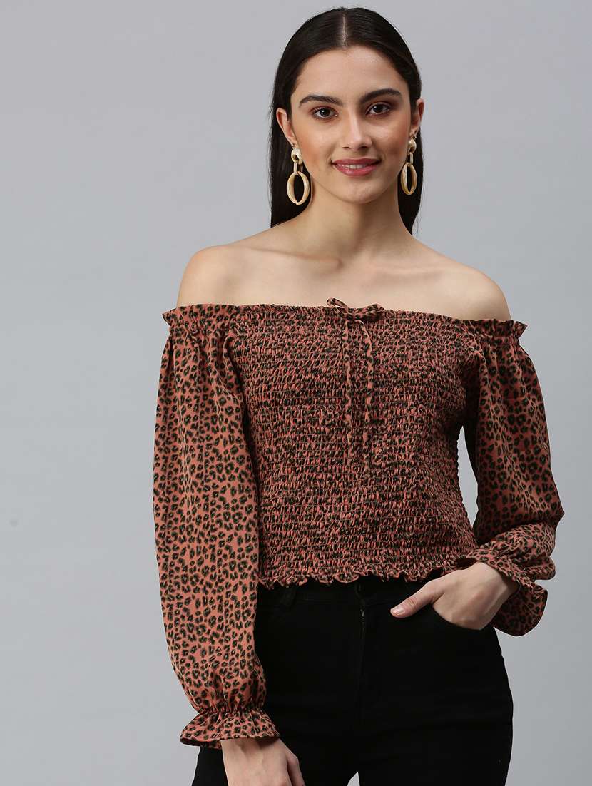 women's crop off shoulder top - 18310552 -  Zoom Image - 0