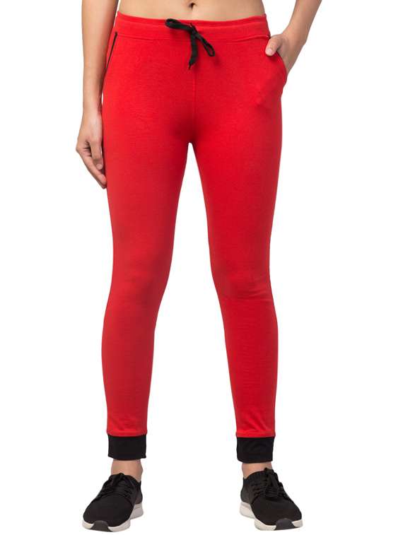 drawstring waist solid track pant