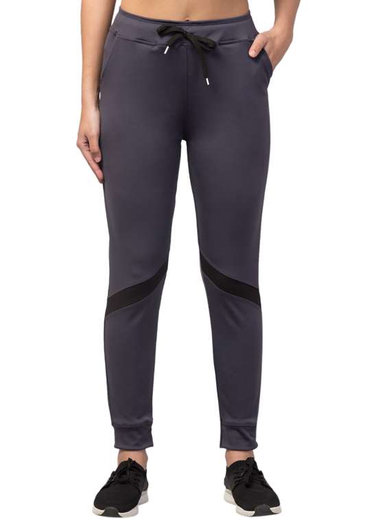 drawstring waist solid track pant