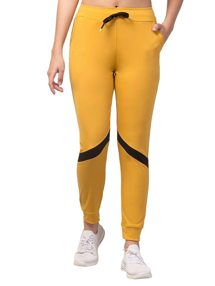 drawstring waist solid track pant