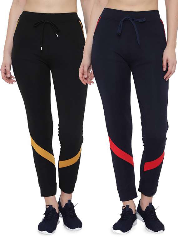 pack of 2 drawstring waist track pant