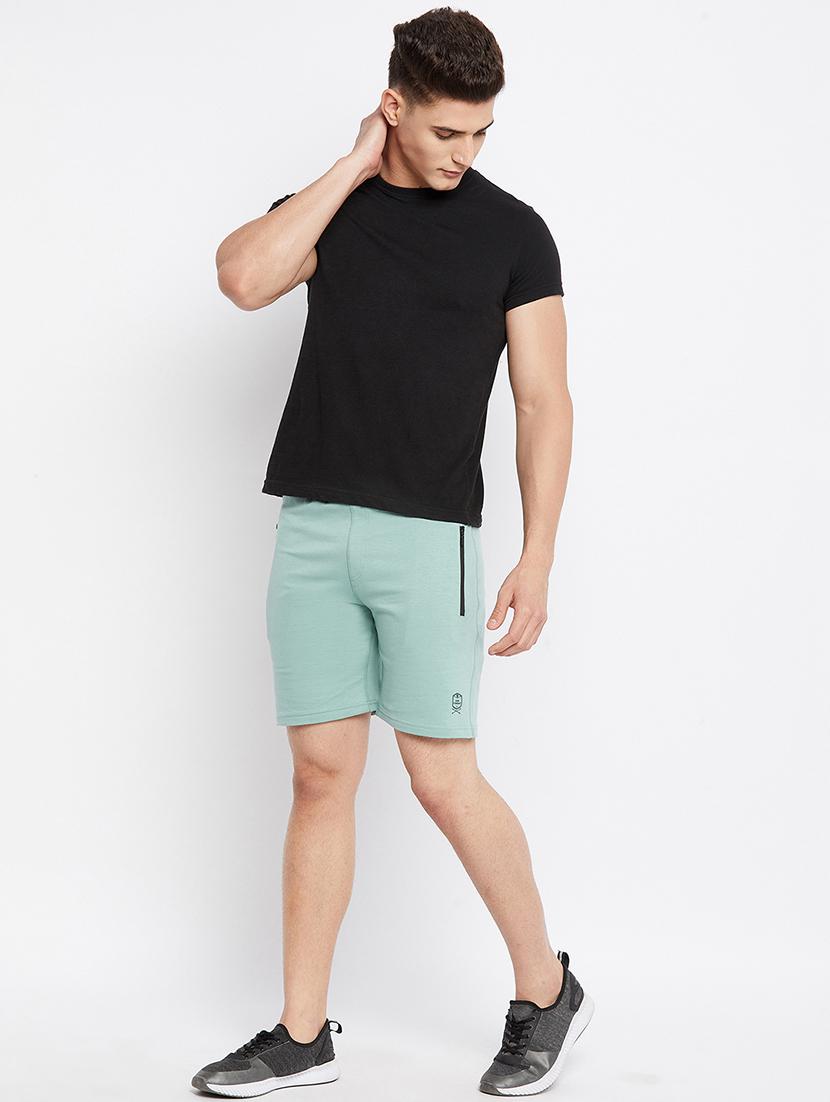 blue solid blend short - 18312053 - Standard Image - 3