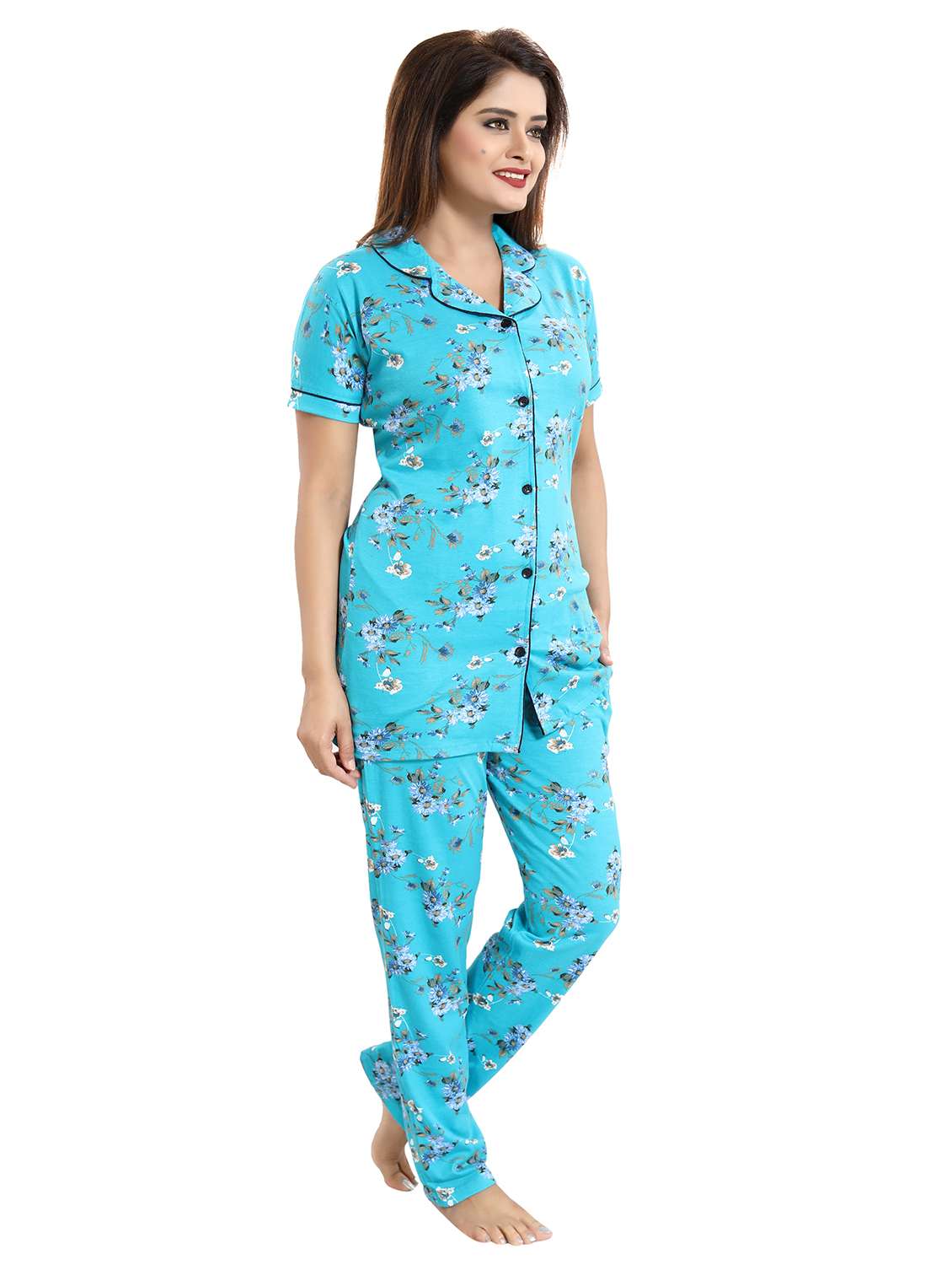 pack of 2 printed nightwear pajama set - 18312132 - Standard Image - 3