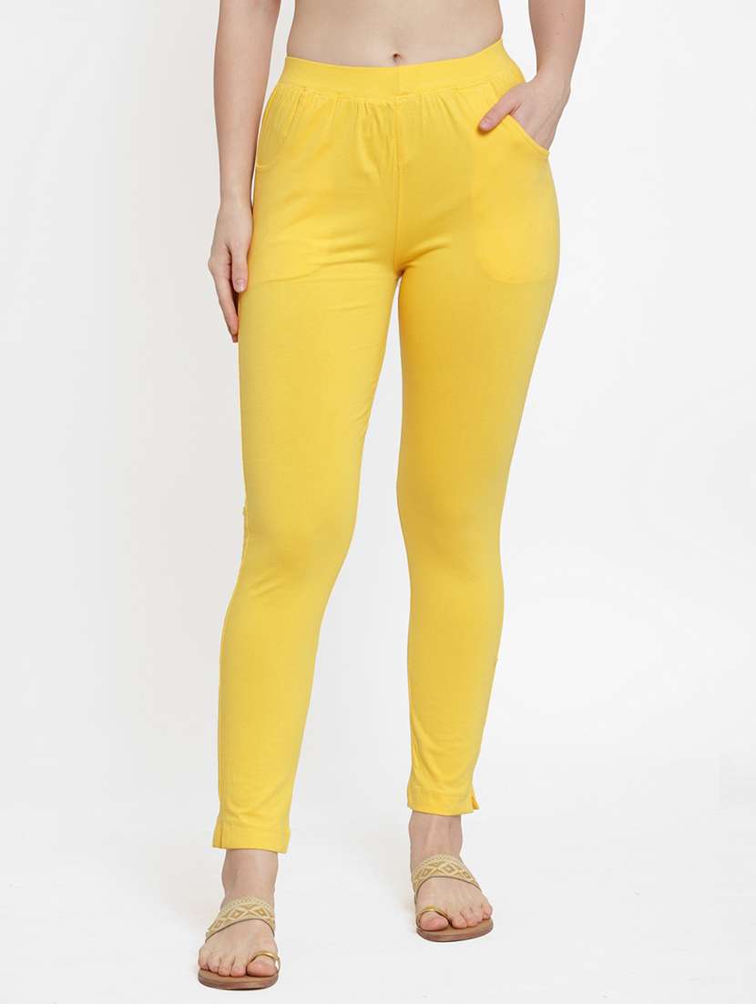 set of 2 multi colored solid legging - 18312464 -  Standard Image - 3