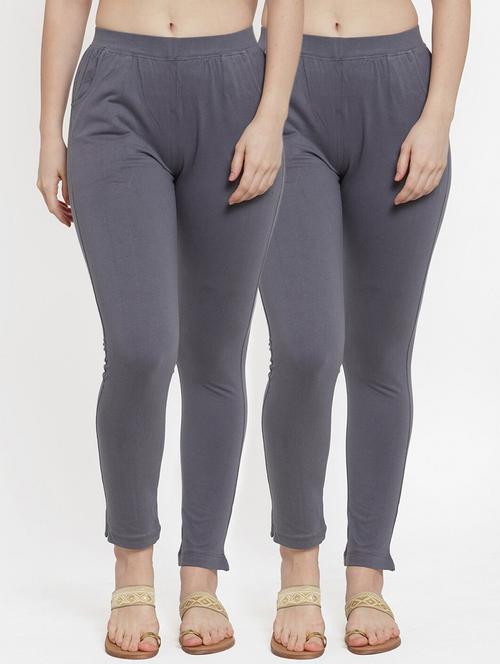set of 2 multi colored solid legging - 18312470 - Standard Image - 0