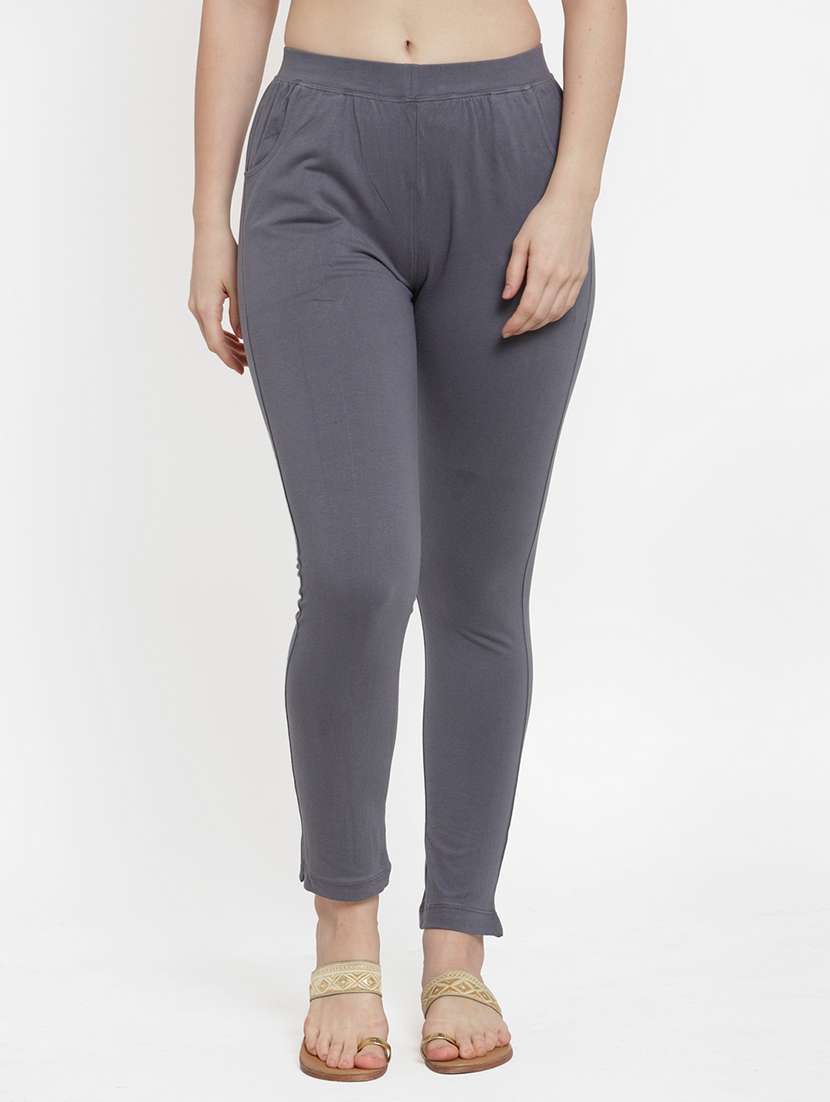 set of 2 multi colored solid legging - 18312480 -  Standard Image - 3