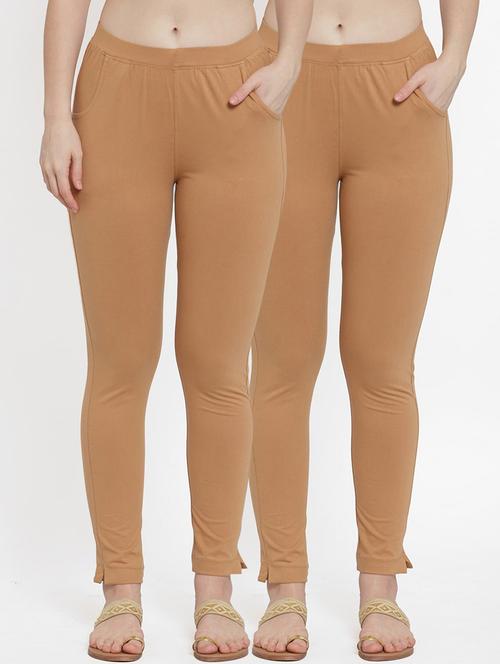 set of 2 multi colored solid legging - 18312481 - Standard Image - 0