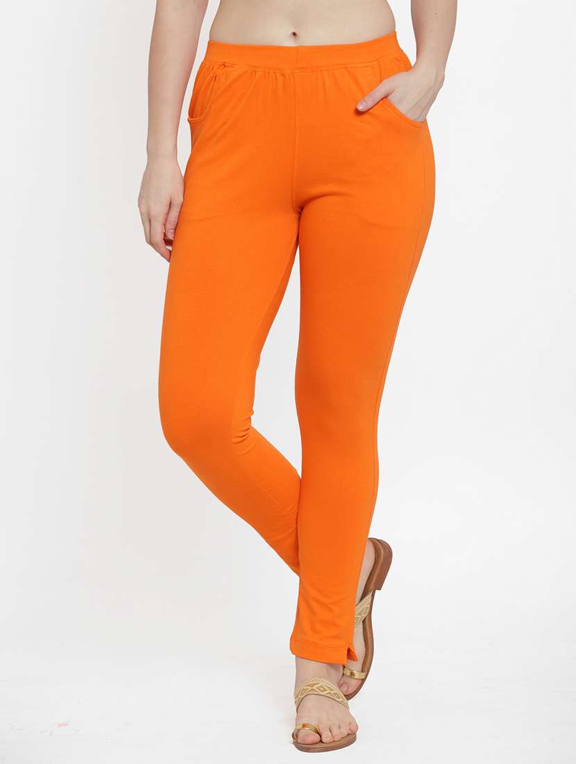 set of 2 multi colored solid legging - 18312502 -  Standard Image - 3