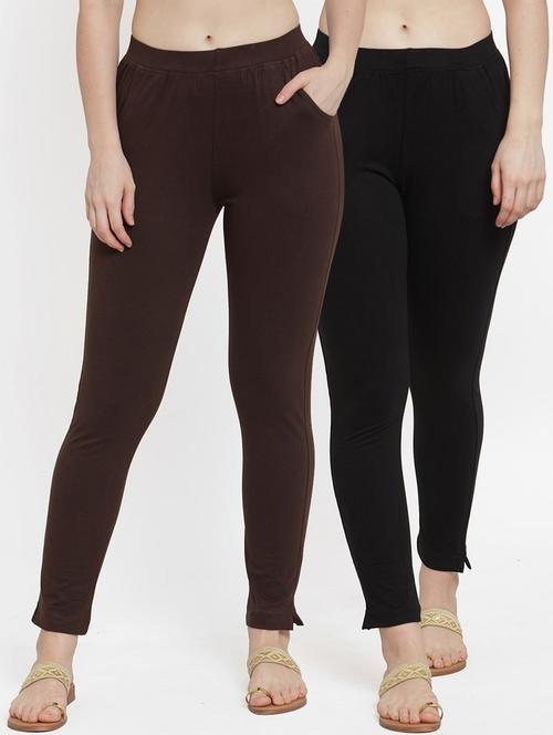 set of 2 multi colored solid legging - 18312510 - Standard Image - 0