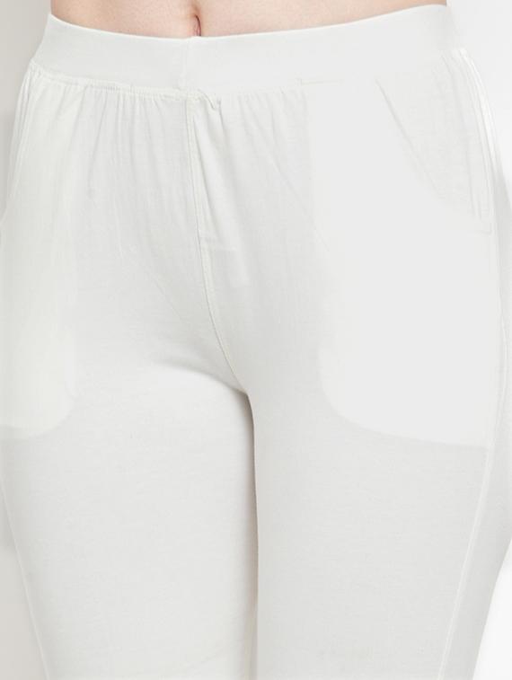 set of 2 white solid legging - 18312532 - Standard Image - 5