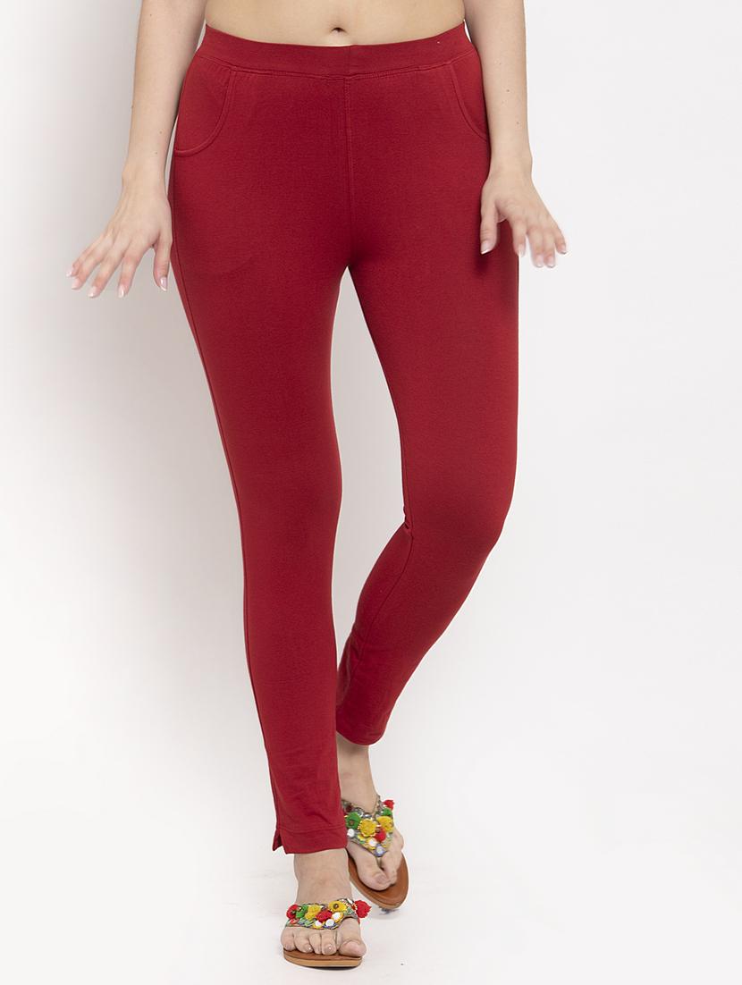 set of 2 multi colored solid legging - 18312557 - Standard Image - 3