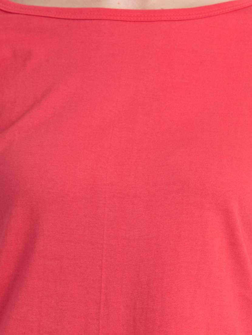 round neck solid regular tee - 18312771 - Standard Image - 3