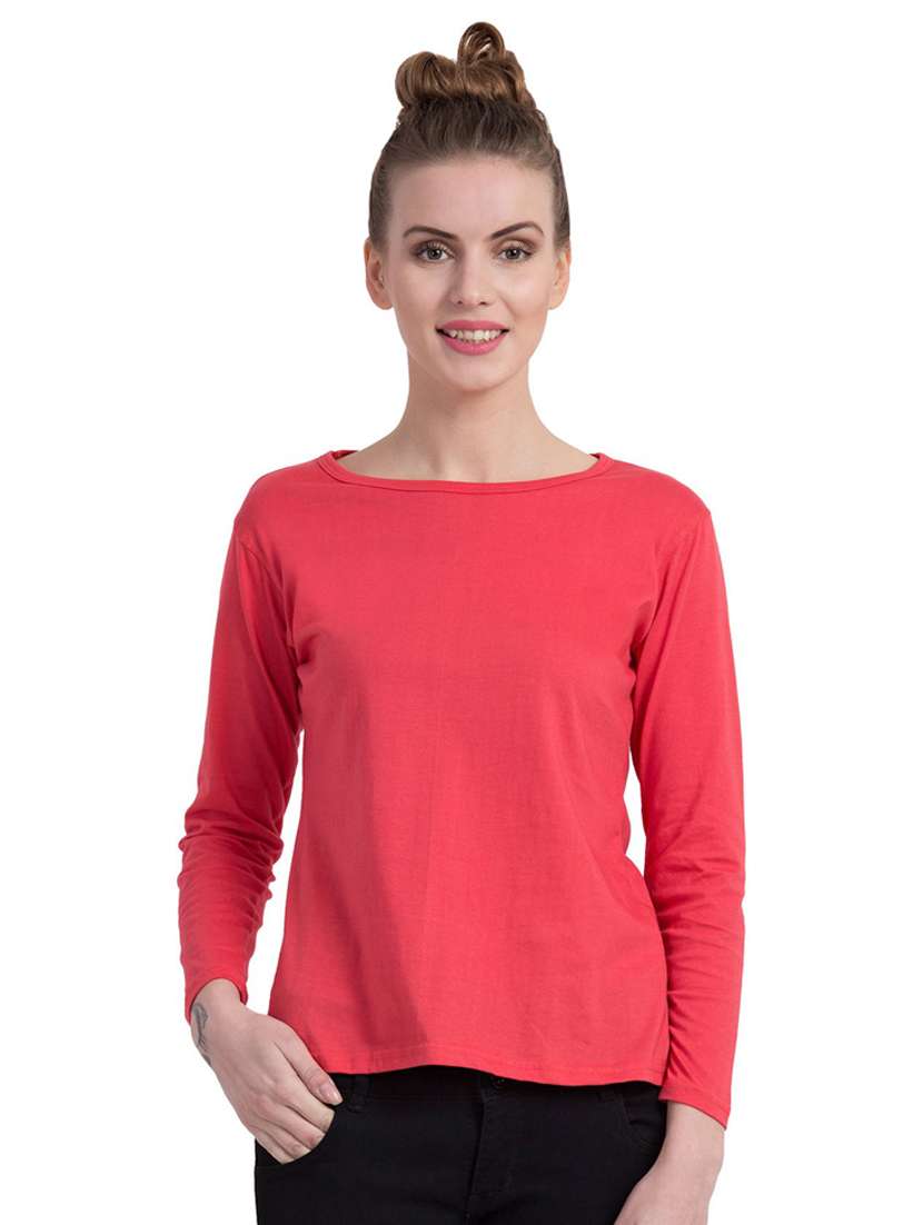 round neck solid regular tee - 18312774 -  Zoom Image - 0