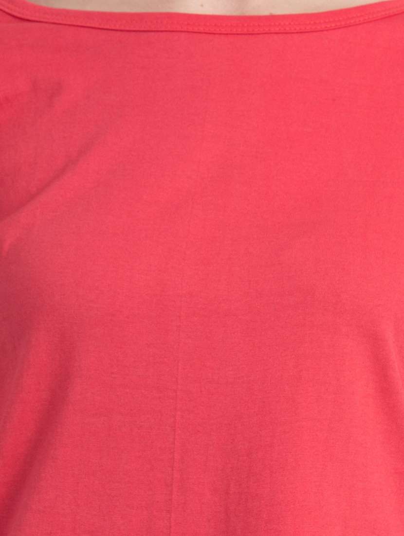 round neck solid regular tee - 18312774 - Standard Image - 3