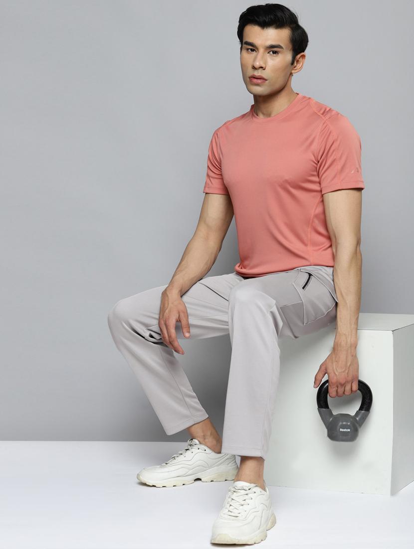 grey solid full length track pant - 18312957 - Standard Image - 3
