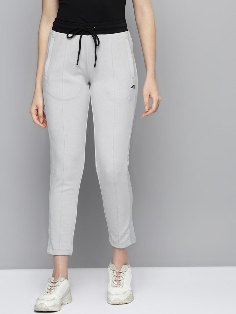 mid rise solid track pant - 18312973 -  Zoom Image - 0