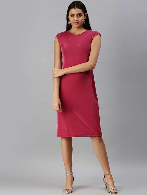 women's sheath solid dress - 18313183 - Standard Image - 0