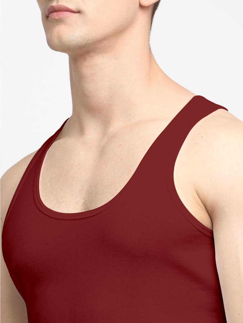 set of 2 solid cotton vest - 18313202 - Standard Image - 5