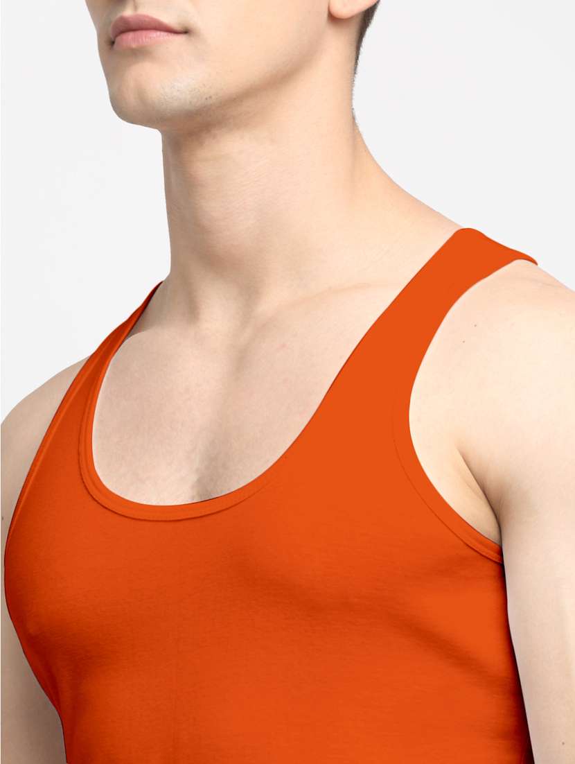 set of 2 solid cotton vest - 18313226 - Standard Image - 5