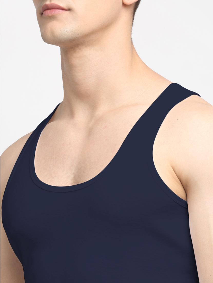 set of 2 solid cotton vest - 18313230 - Standard Image - 5