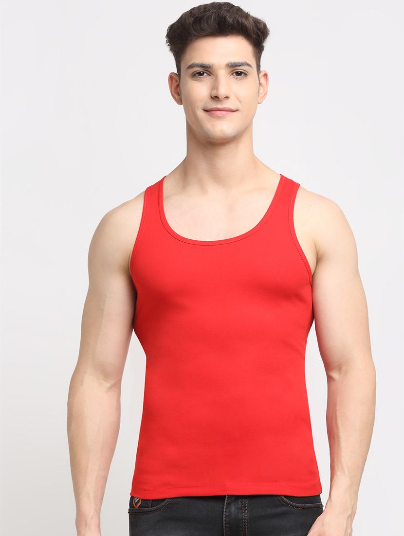 set of 2 solid cotton vest - 18313233 - Standard Image - 3