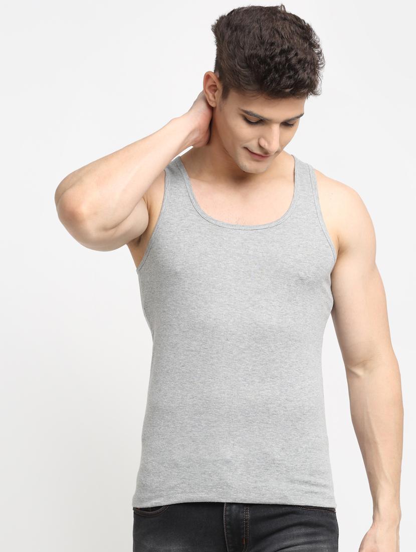 set of 2 solid cotton vest - 18313241 - Standard Image - 3