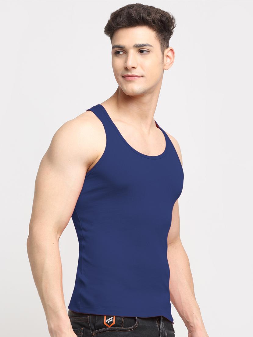 set of 2 solid cotton vest - 18313251 - Standard Image - 3