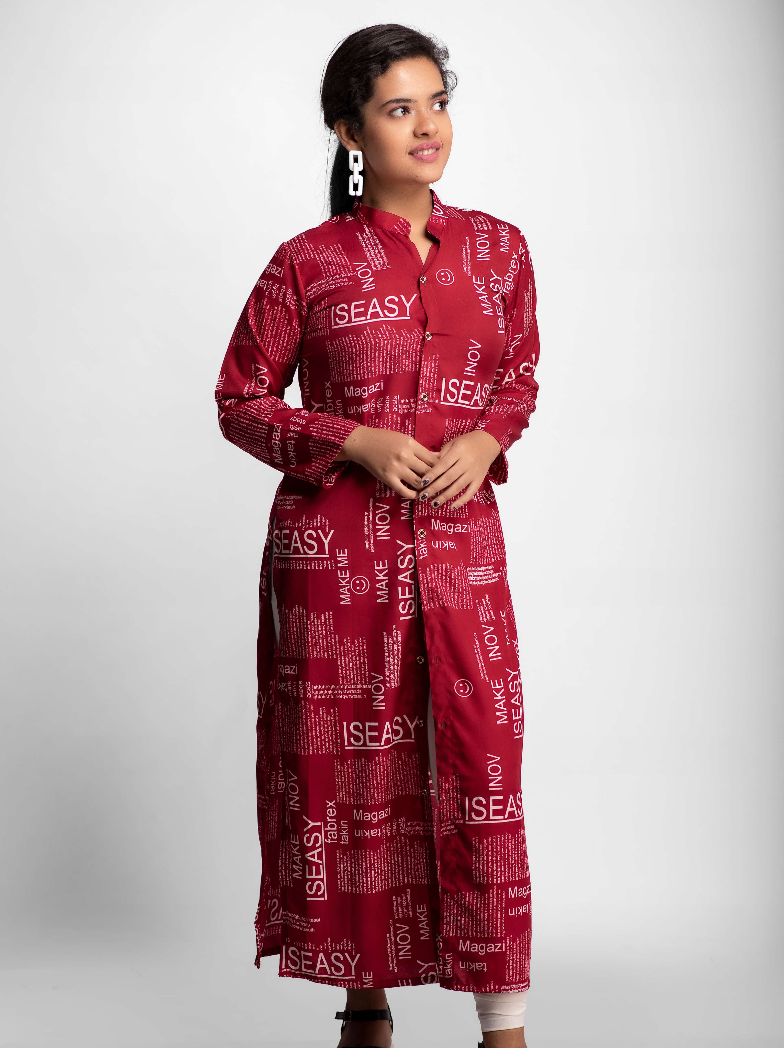 women's front slit kurta