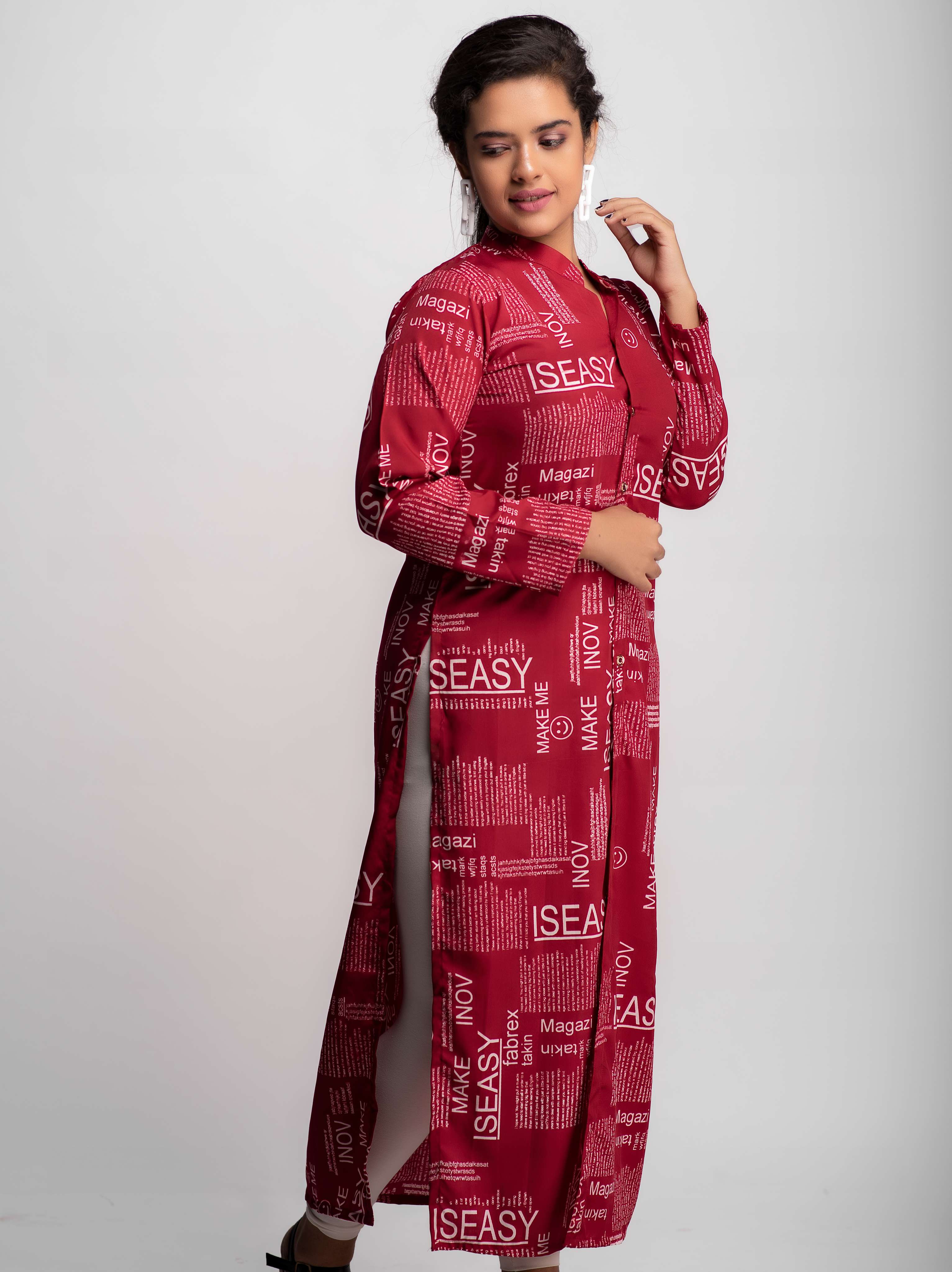 women's front slit kurta - 18313470 -  Standard Image - 3