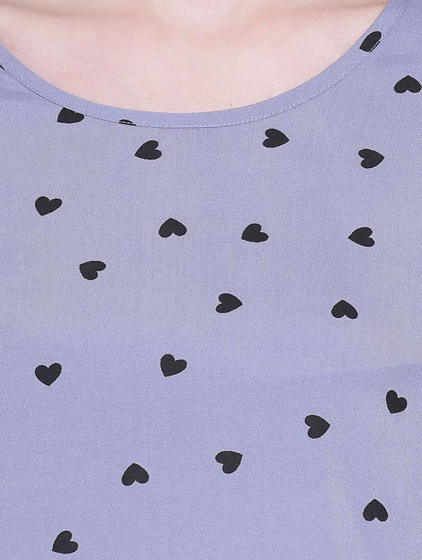 round neck printed nightwear pajama set  - 18313597 -  Standard Image - 5