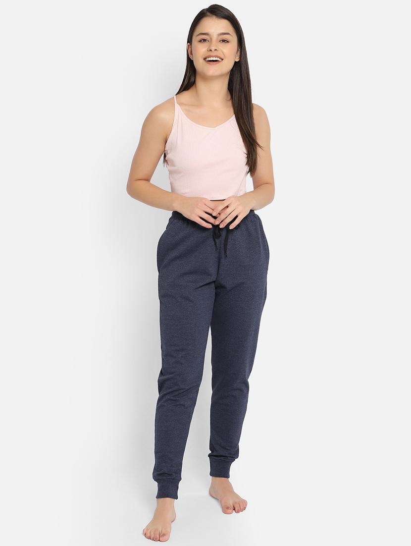 drawstring waist solid pajama - 18313601 - Standard Image - 3