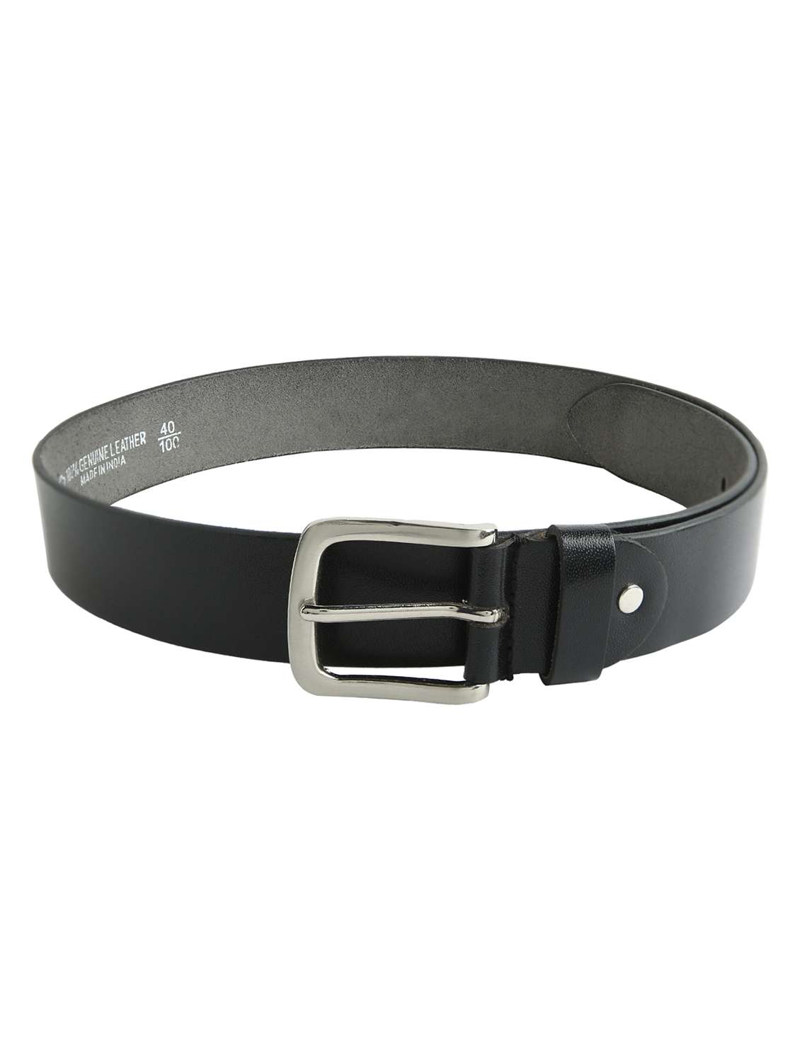 black leather belt
