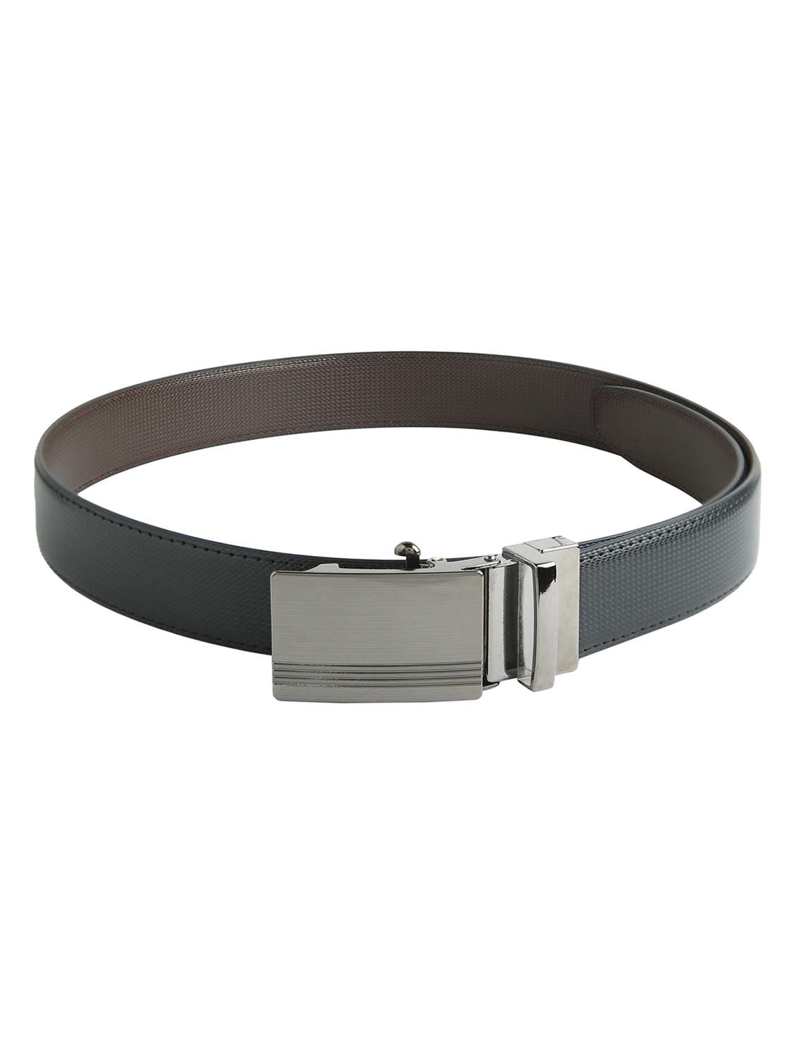black leatherette belt