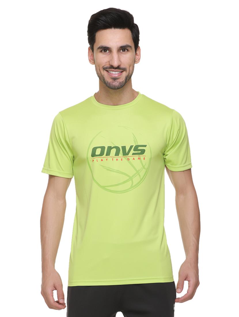 green chest-printed t-shirt - 18314597 - Zoom Image - 0