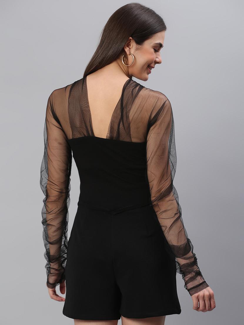 v-neck solid regular top - 18314750 - Standard Image - 3