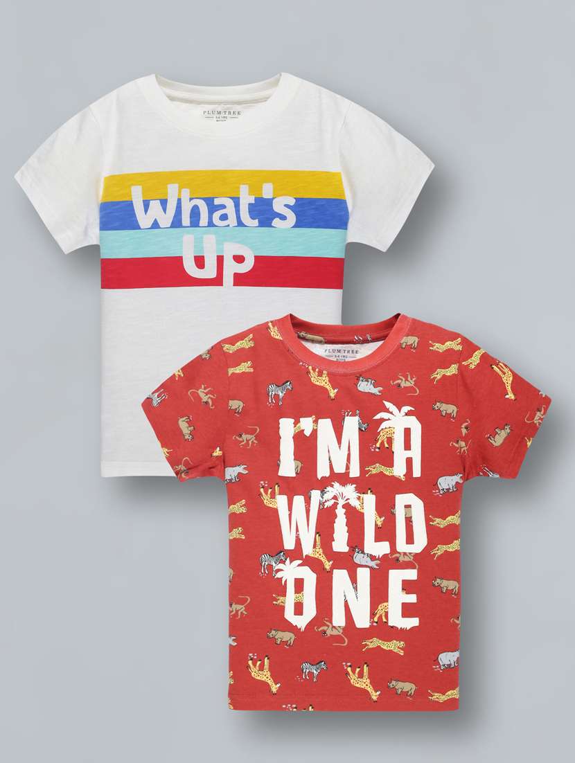 pack of 2 printed t-shirt