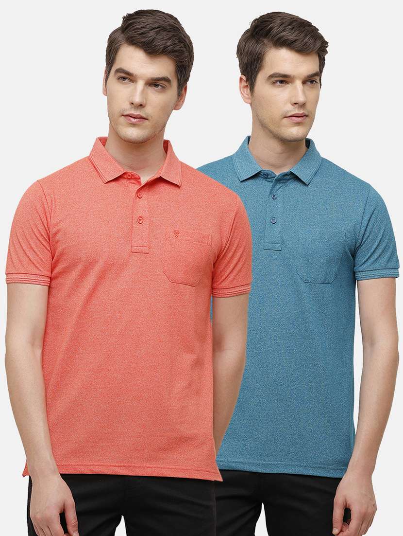 set of 2 solid polo t-shirt - 18314918 -  Zoom Image - 0