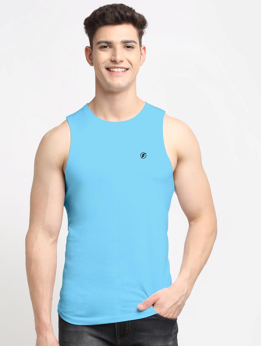 turquoise solid vest - 18315821 - Zoom Image - 0