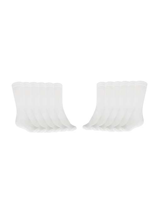 women pack of 6 solid above ankle length socks - 18315830 - Standard Image - 0