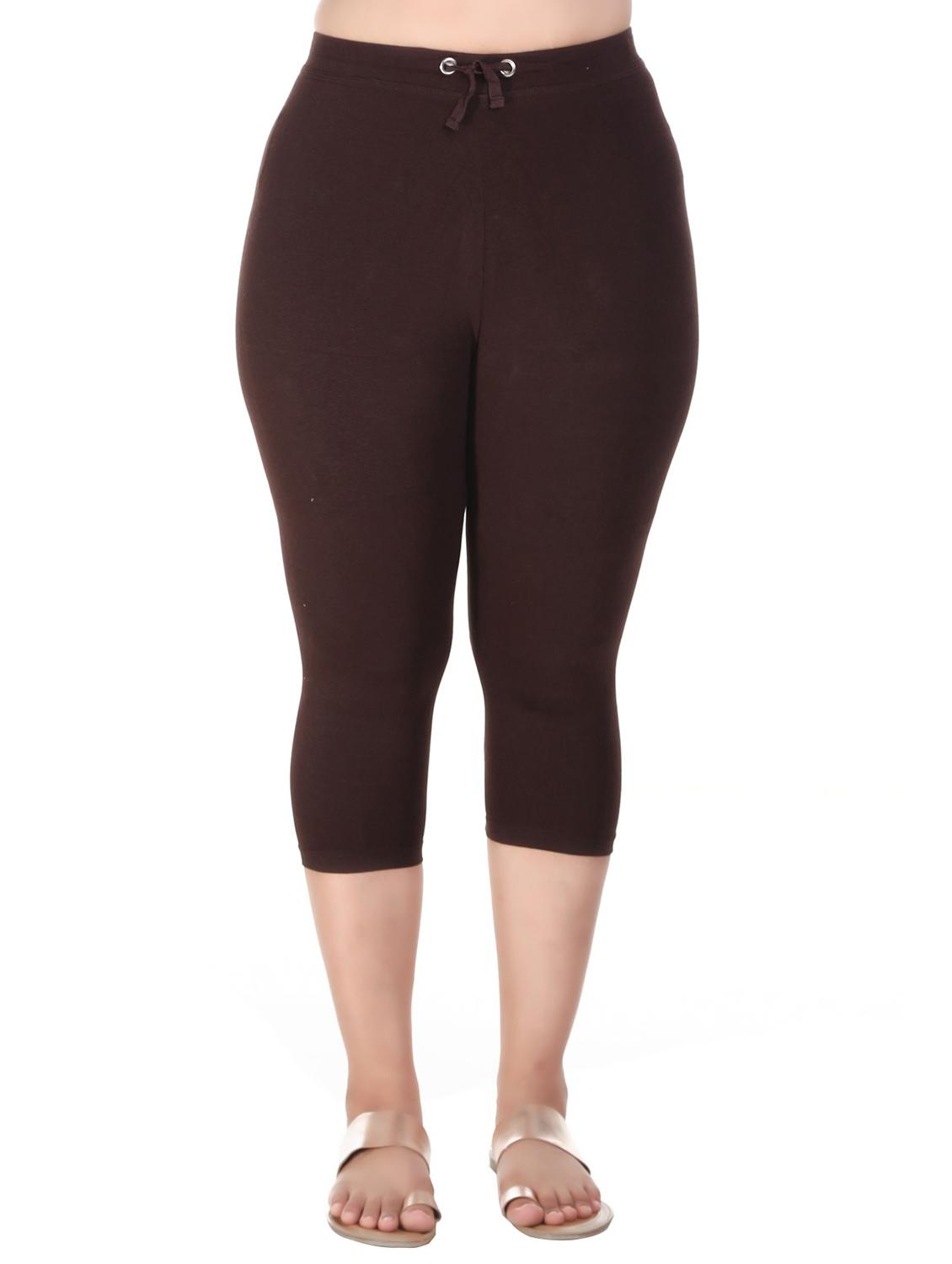 drawstring waist solid capri - 18315896 -  Zoom Image - 0
