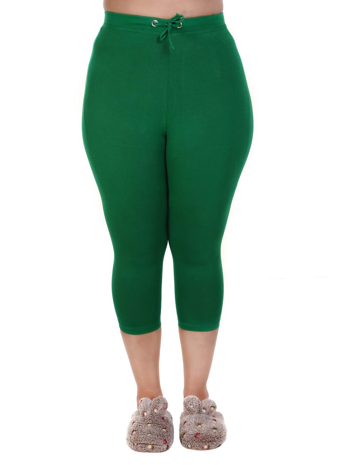 drawstring waist solid capri - 18315898 - Zoom Image - 0