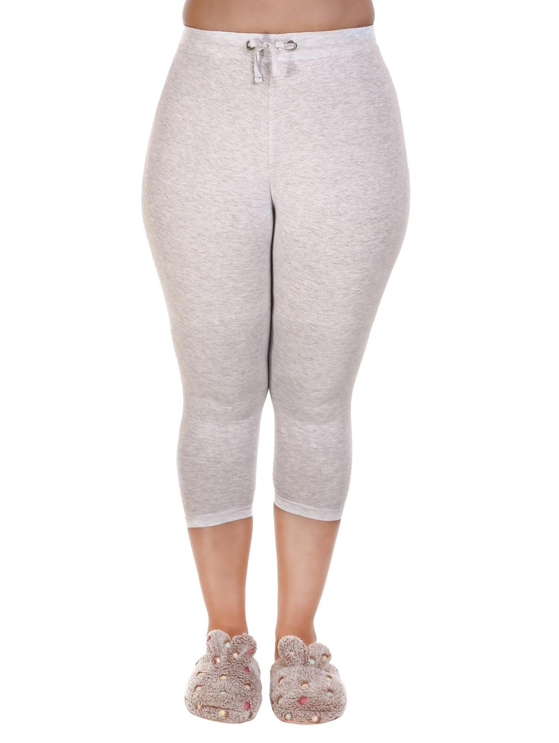 drawstring waist solid capri - 18315899 -  Zoom Image - 0
