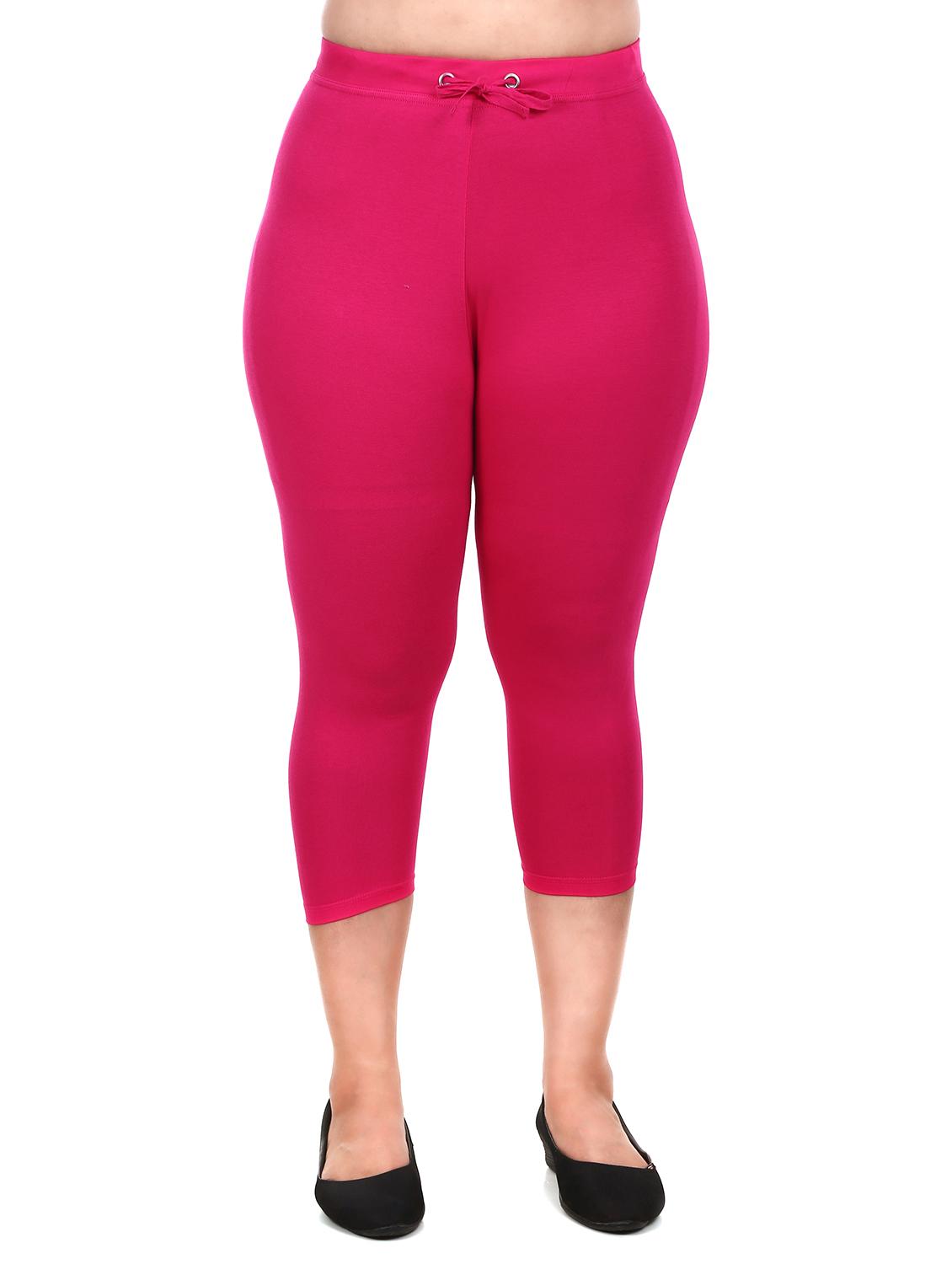 drawstring waist solid capri - 18315901 - Zoom Image - 0