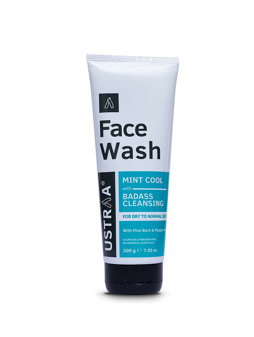 Ustraa Body Lotion Germ Free   200ml& Face Wash   Dry Skin (Mint Cool)   200g