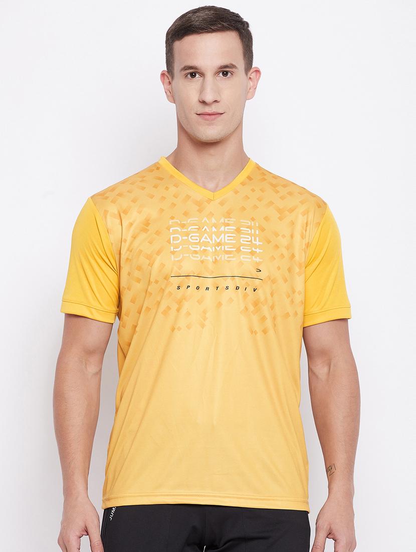 yellow front-printed t-shirt - 18316250 - Zoom Image - 0